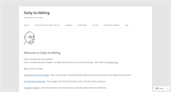 Desktop Screenshot of dailyscribbling.com