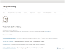 Tablet Screenshot of dailyscribbling.com